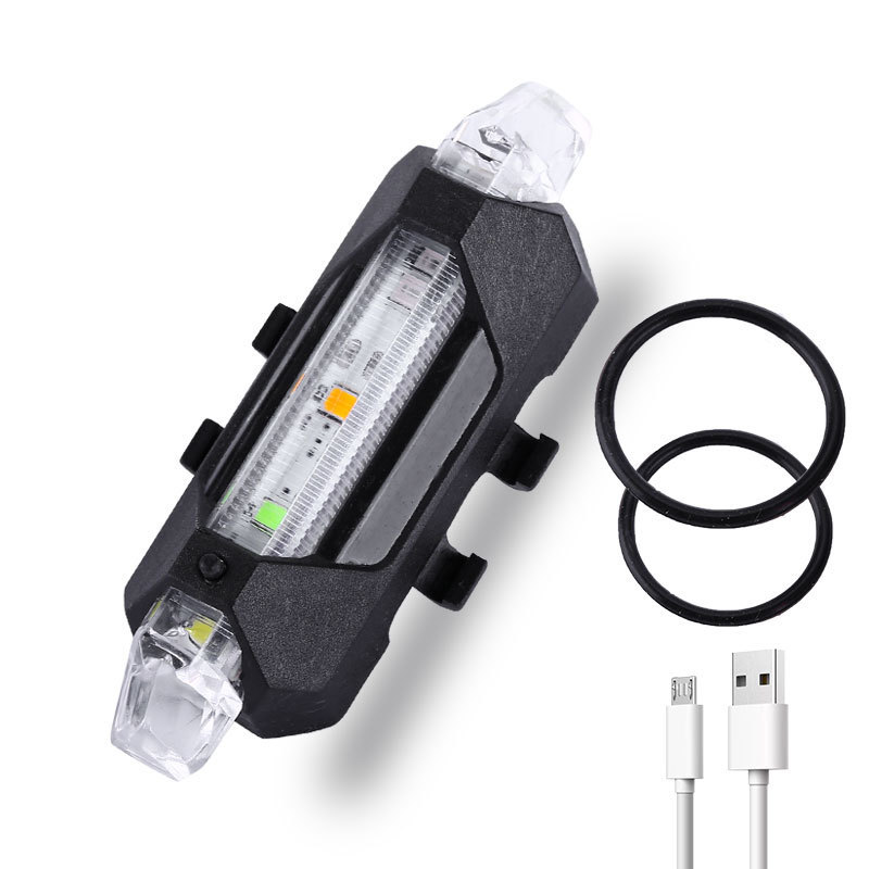 Fiets Usb Opladen Koplamp Mountainbike Rijuitrusting Fiets Licht Waterdicht Fietsen Veiligheid Warningachterlicht Accessoires: Roze
