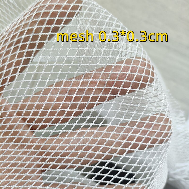 Small grid fishing net stake net Breeding nets Crop protection net Balcony isolation Multifunction nylon network hand net: grid  0.3x0.3cm / 2x3m