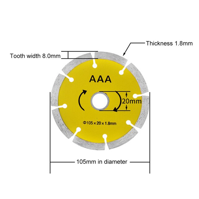 105/115/125/150/180/230mm Cutting Wood Saw Disc Diamond Saw Blades Wood Cutting Disk Wood Cutter Multitool Angle Grinder Wood: 01