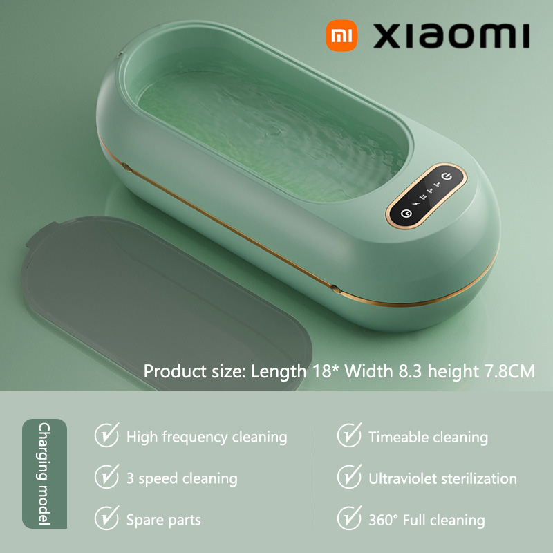 Xiaomi Multifunctionele elektrische beugeldoos Reinigingsdoos Onzichtbare houder Prothese Reinigingsmachine Sieraden Orthodontische reiniger: Rood