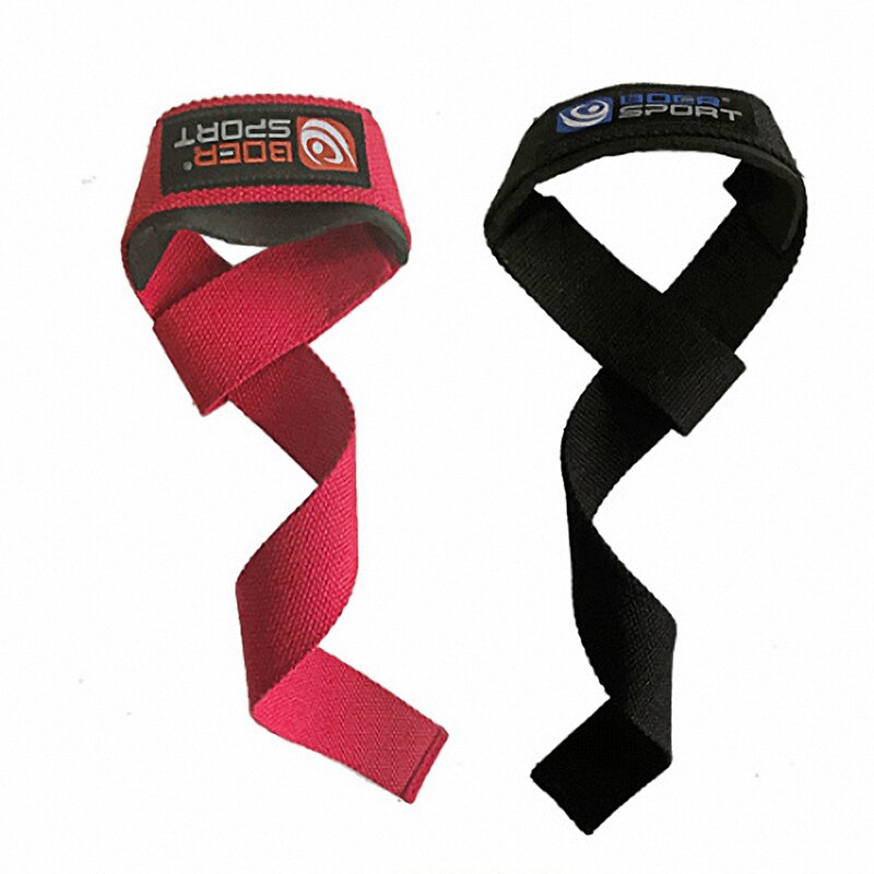 BOER Sport 1 Pair Padded Weight Lifting Training Wrap Gym Straps Hand Bar Wrist Support Gloves Sweat Resistant Woven Polyester