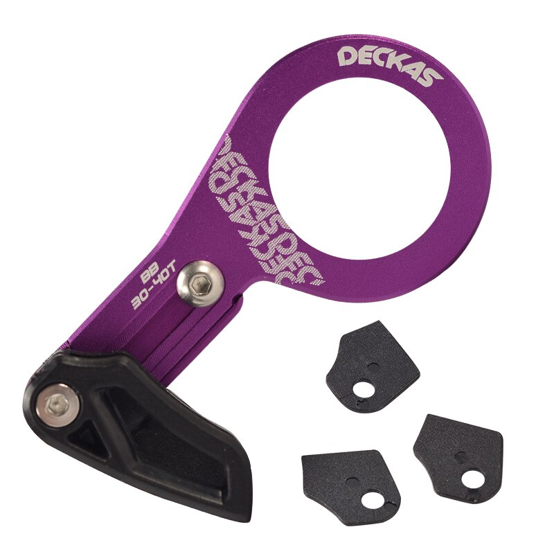 DECKAS Bike Chain guide MTB Bicycle chain guide 1X System ISCG03/ISCG05/BB mount CNC Single Speed Wide Narrow Gear Chain Guide: BB Purple
