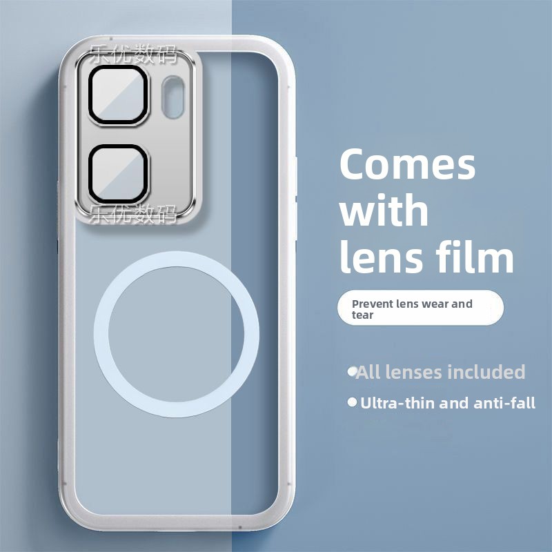 Magnetic Case For IQOO Neo10 Pro+ Soft Silicone TPU Transparent Phone Cover For IQOO Neo 10 Pro Plus Camera Protection Bumper