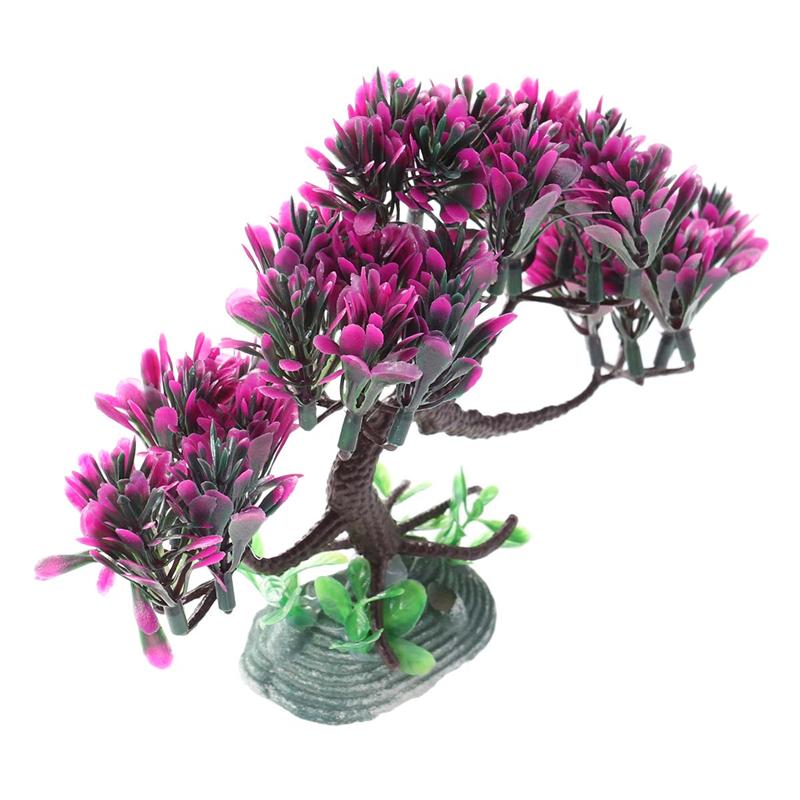 Kunstmatige onderwaterplant decoratieve banyan aquarium ornament aquarium kunstplant bloem aquarium landschap