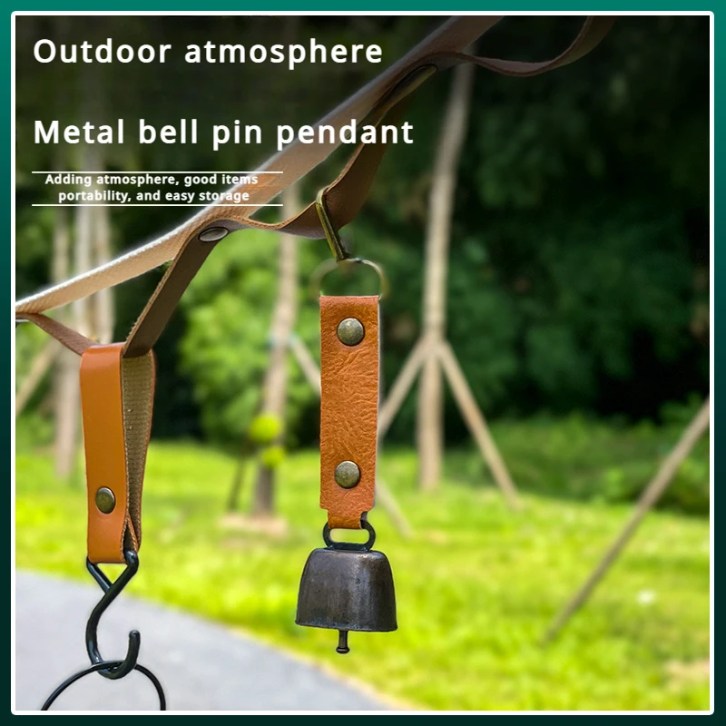 Outdoor Escape Bear Camping Sfeer Windgong Hanger Sleutelhanger Accessoires Wandelen Herinnering Bel Huisdier Hanger Bel 1PC