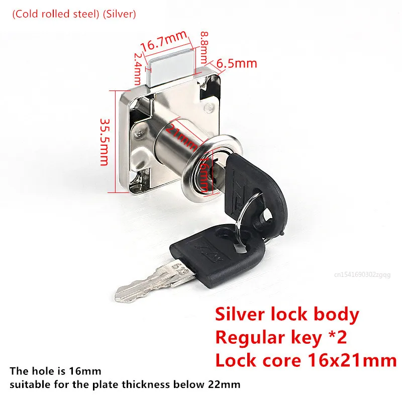 Cabinet Drawer Latch Locks Furniture Door Lock Hardware Desk Lock Wardrobe Cabinet Door Locks Bedside Bookcase Solid Lock: Gold