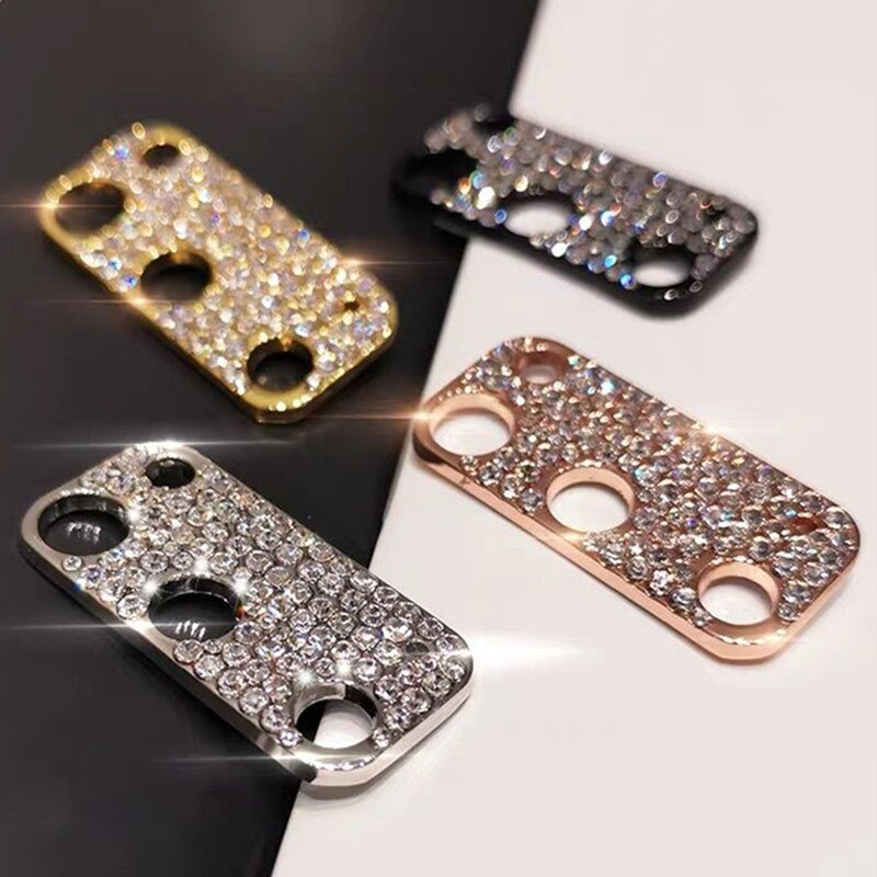 Bling Glitter Rhinestone Camera Lens Protector For Samsung Galaxy S20 Ultra S20 Plus Diamond Camera Protective Ring Cover Case