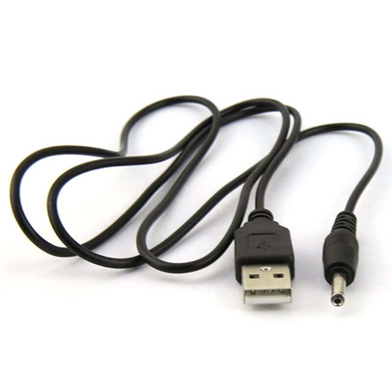 USB Port To 2.5 3.5 4.0 5.5mm 5V DC Barrel Jack Power Cable Cord Connector Black