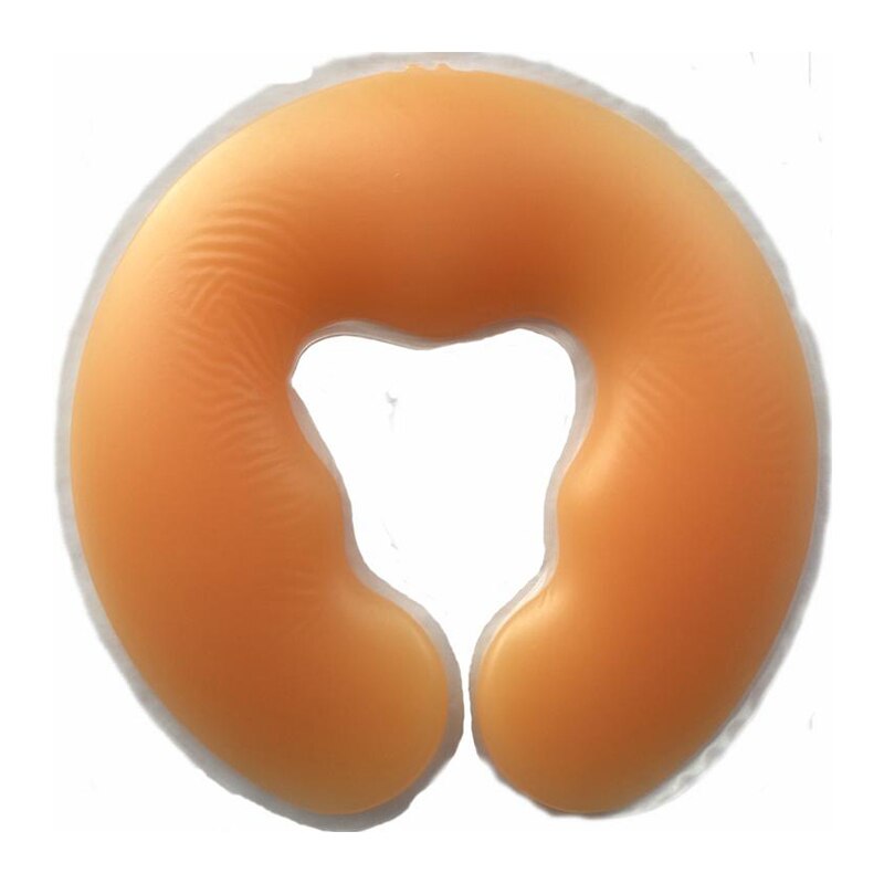700g Health Care Silicon Spa Pillow Spa Gel Face Rest Pad Body Back Massage Overlay Silicone Face Spa Pillow Face Cradle Cushion: U Shape Orange