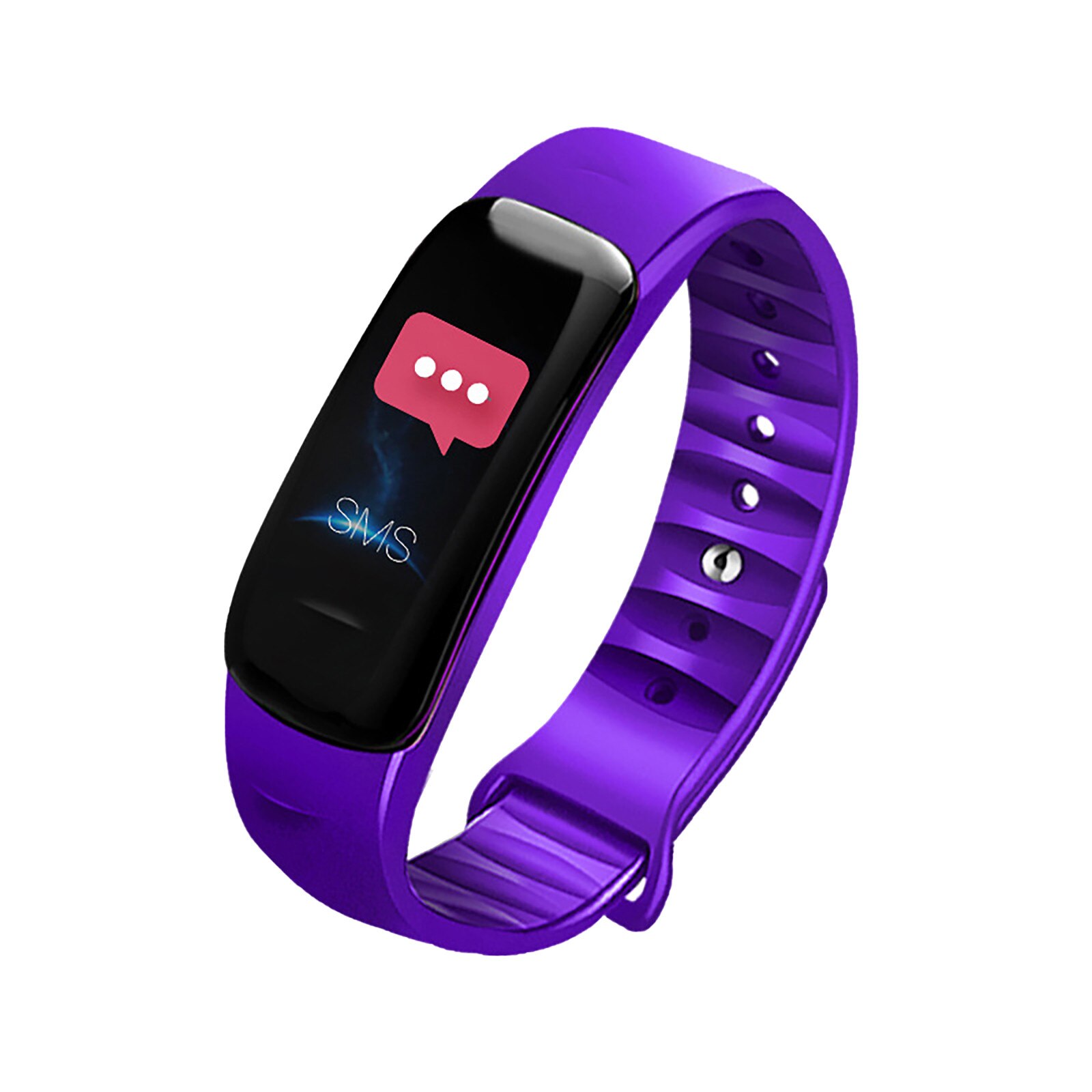 Sport Smart Wrist Watch Bracelet Display Fitness Gauge Step Tracker Digital LCD Pedometer Run Step Walking Calorie Counter: purple