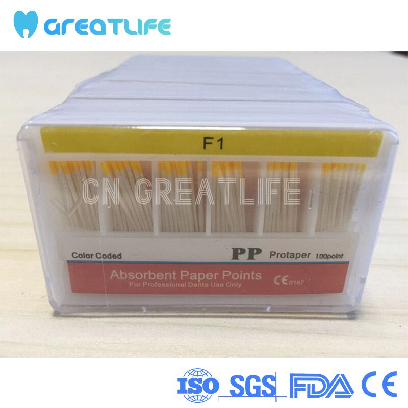 10 Box Dental Absorbent Paper Points for Files Root Cancel Endodontics Absorption F1 F2 F3: F1x10box