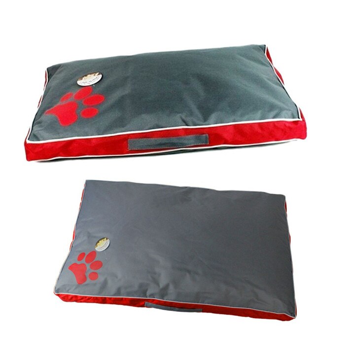 Camas grandes impermeables para perros, sofá cuadrado, almohada para husky y labrador, casa de gatos: red / 70X45X6CM