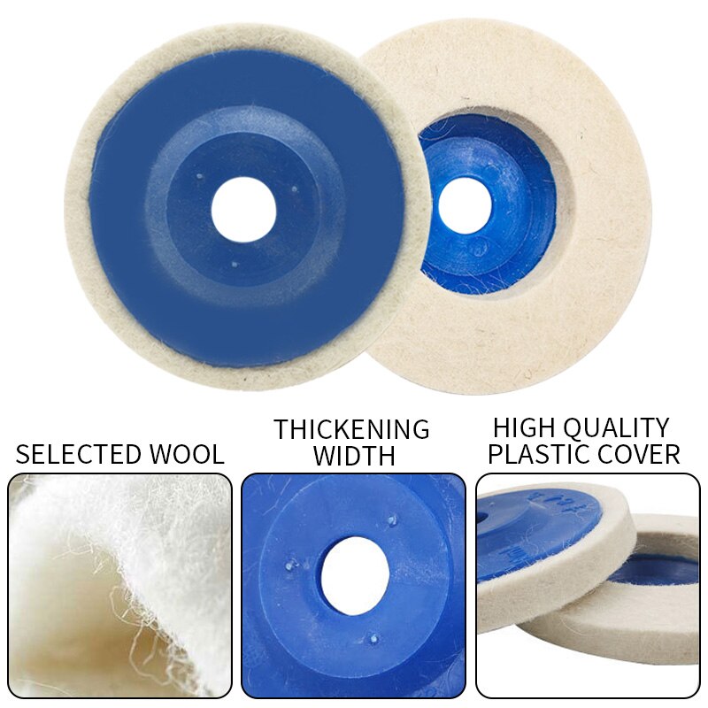 Wolpolijstschijf, praktische schuine wolschijf 4 inch wolpolijstschijf