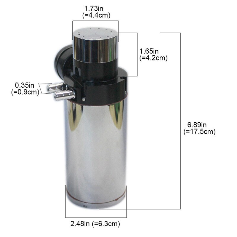 Spsld aluminium motor olie opsamlingsbeholder udluftningstank kan + vakuum trykmåler olie opsamling tank olie fange kan