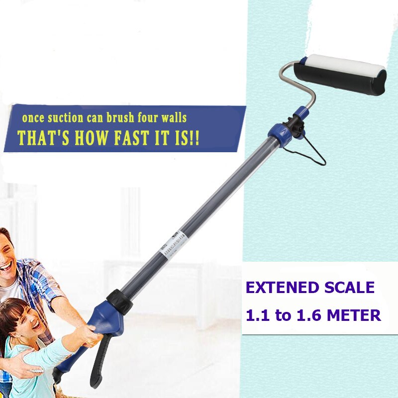 Decorative Paint Roller Extension 1.6 Meter Storage Injection Polyurethane Tool for Wall Cylinder Textured Machine 2 rollers