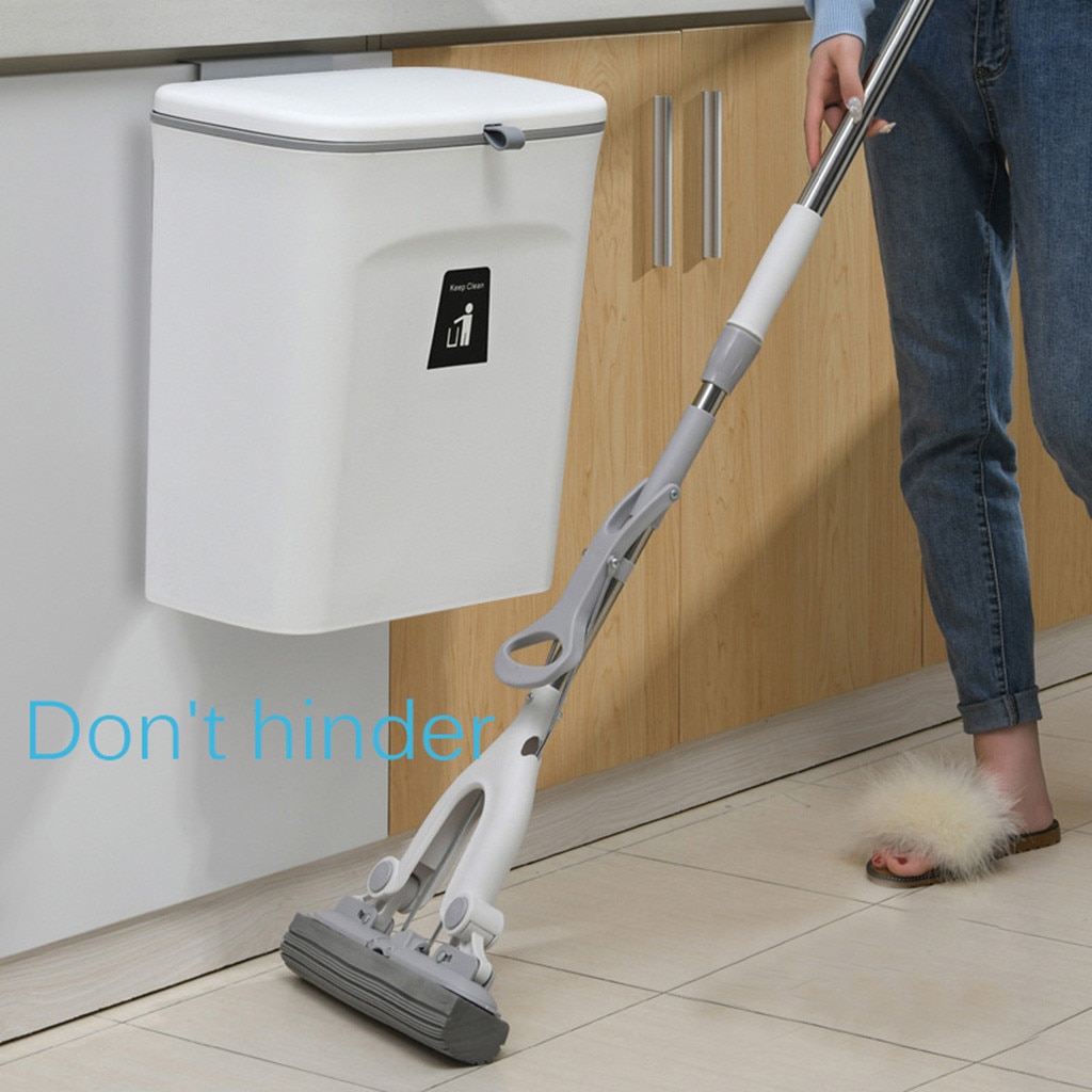 Kitchen Cabinet Wall-mounted Trash Can Hanging Waste Container for Home