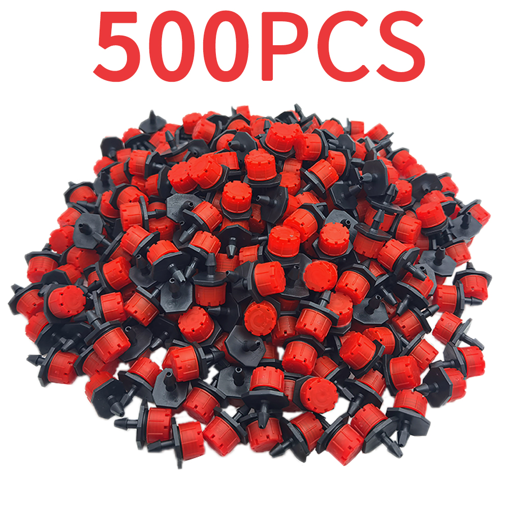 oasi 30-800X giardino 4/7MM micro ugello regolabile sistema di irrigazione a goccia 1/4 ''irrigatore anti-intasamento emettitore gocciolatore: Luce Verde