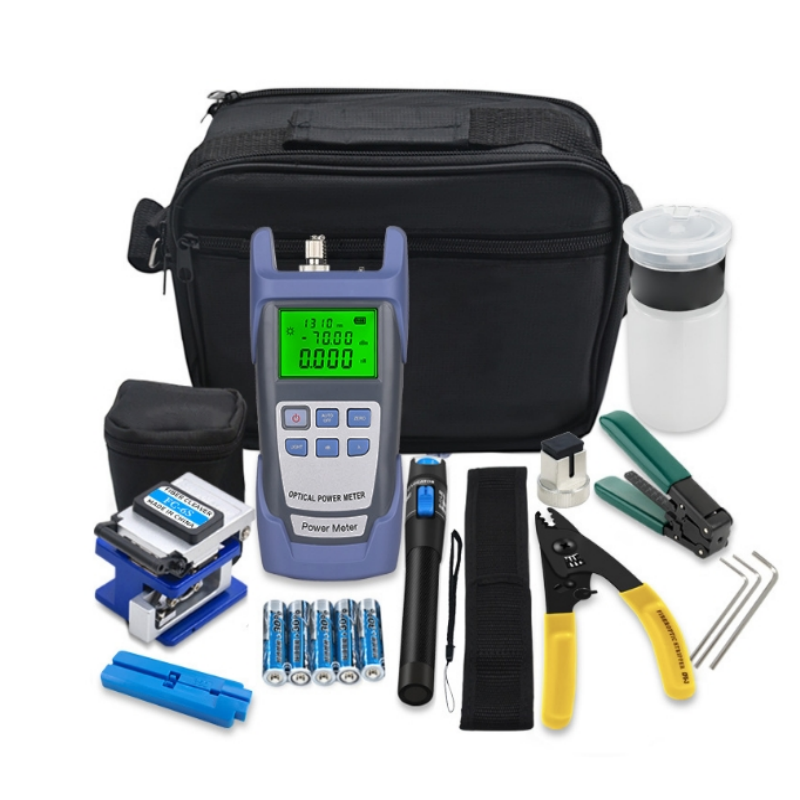 15 IN 1 Fiber Optic Cable Tester Tool Kit Optical Power Meter OPM -70-+10dBm Visual Fault Locator 10/20/30mw VFL Tester Pen: Default Title