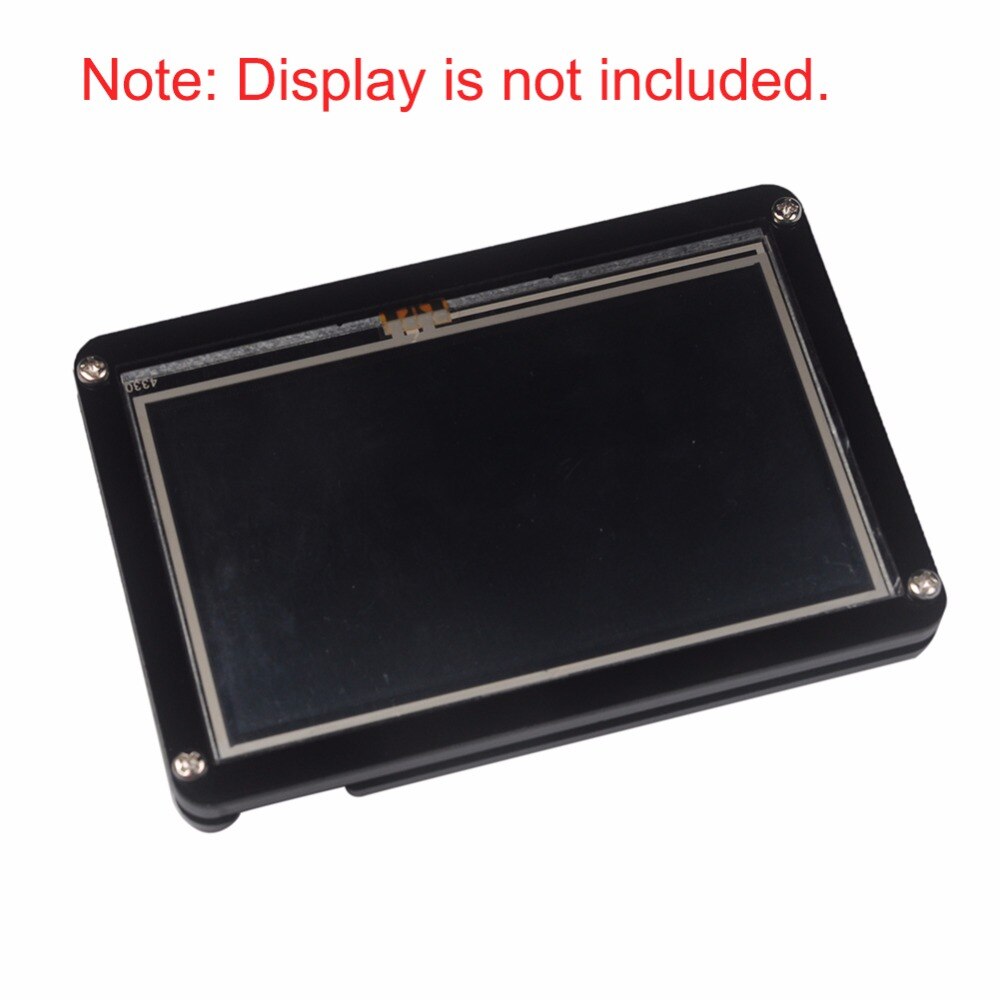 4.3 inch Acrylic Nextion Case Box Enclosure for Nextion Enhanced 4.3" HMI Touch Display Screen LCD Module Black FZ1719E-C