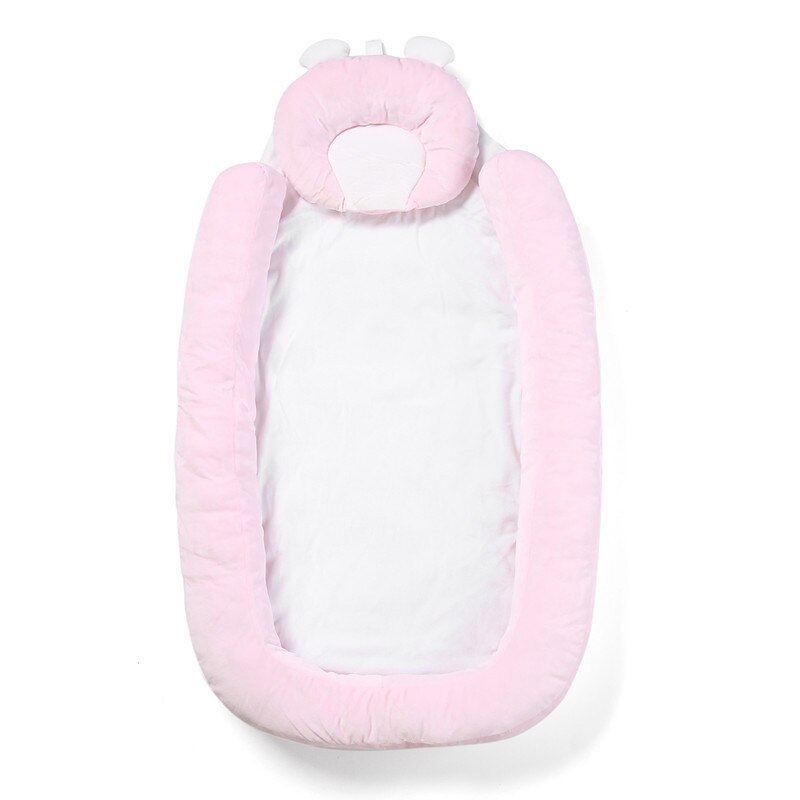 Sondr berço portátil e oval para bebês, berço fofo e macio para quarto de recém-nascido, camas amortecedoras para bebês decoração da cama: bed001-04