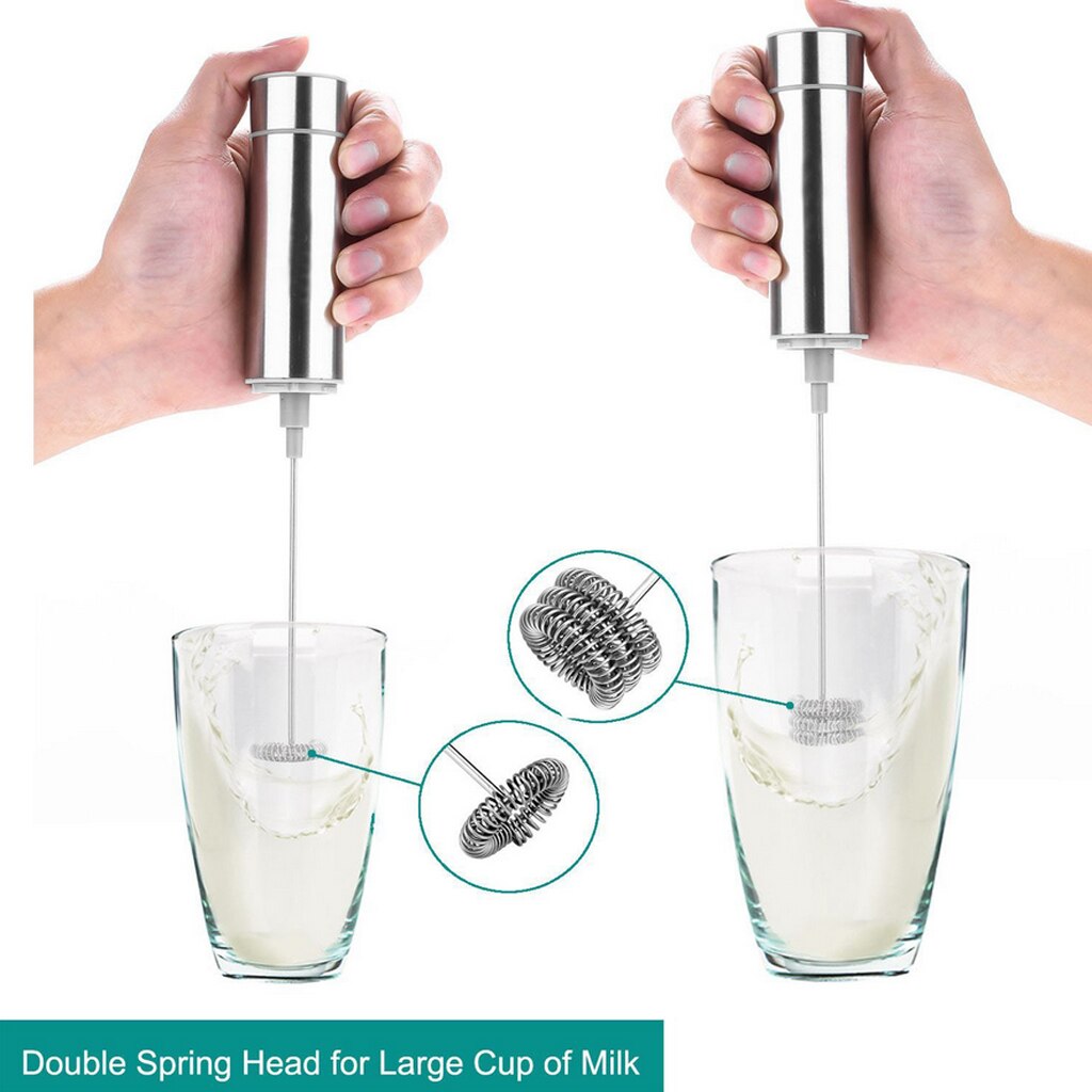 Handheld Electric Coffee Milk Frother Steam-Free Stir Whisk Foam Maker