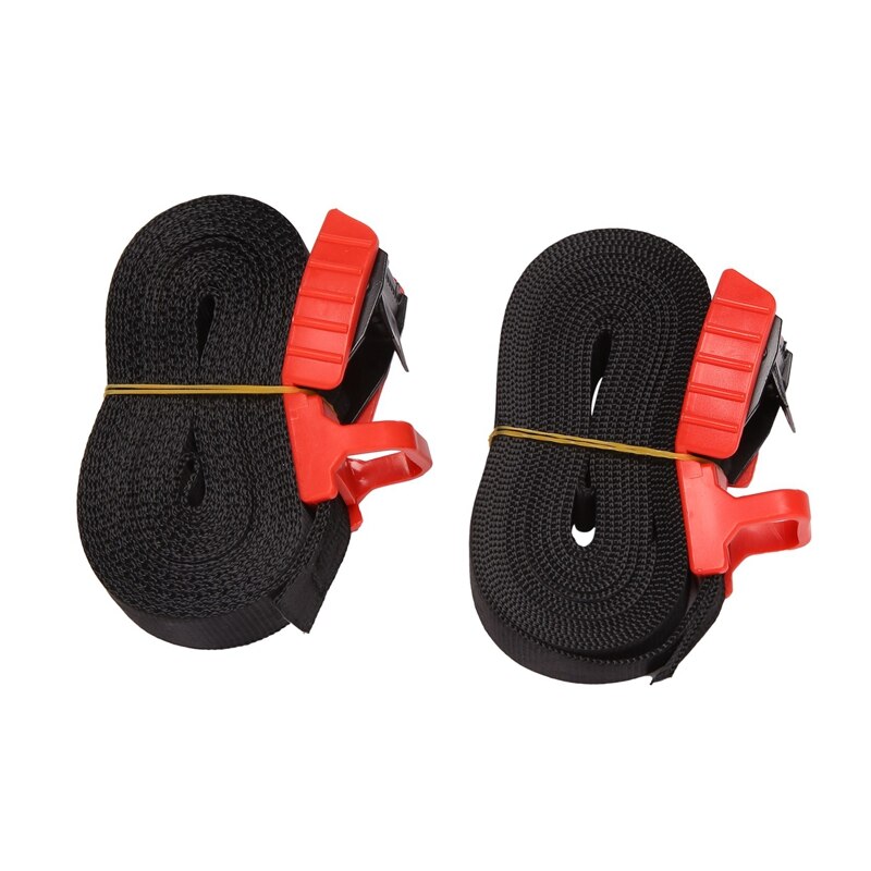 2PCS Surfboard Car Roof Rack Tie Down Straps Universal Luggages Lash Securing Strap with Metal Cam Buckle 4.5M: Default Title