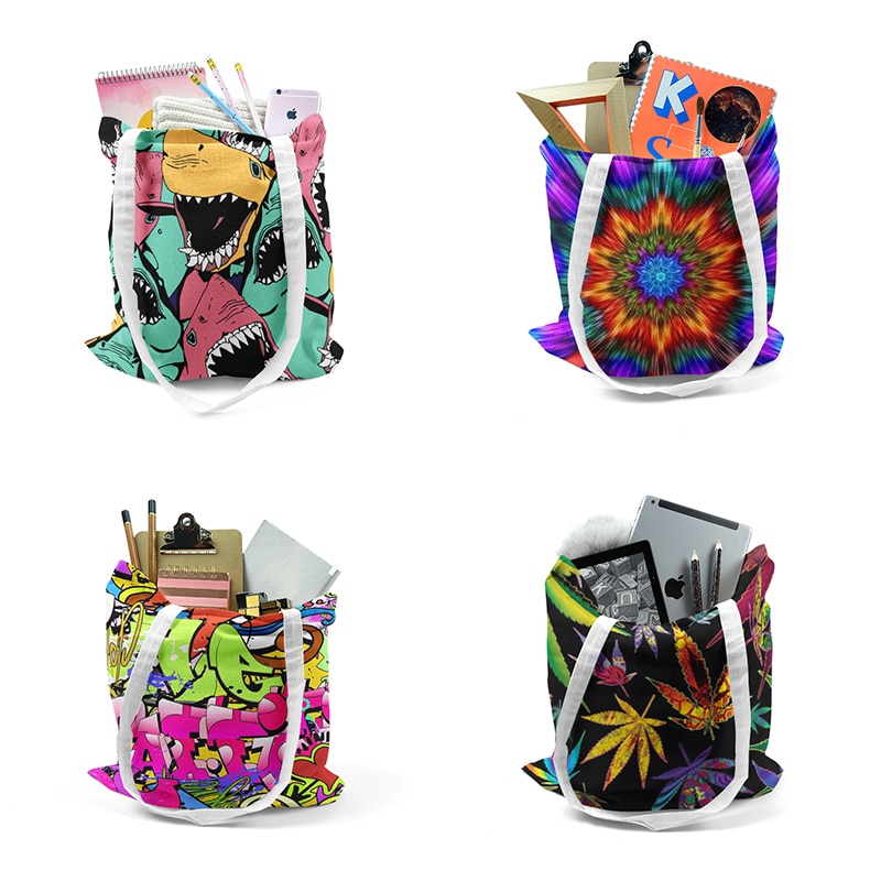 Mode Canvas Tas Casual Brand Vrouwen Tote Schoudertassen Canvas Dames Herbruikbare Eco Shopping Opvouwbare Doek Bag