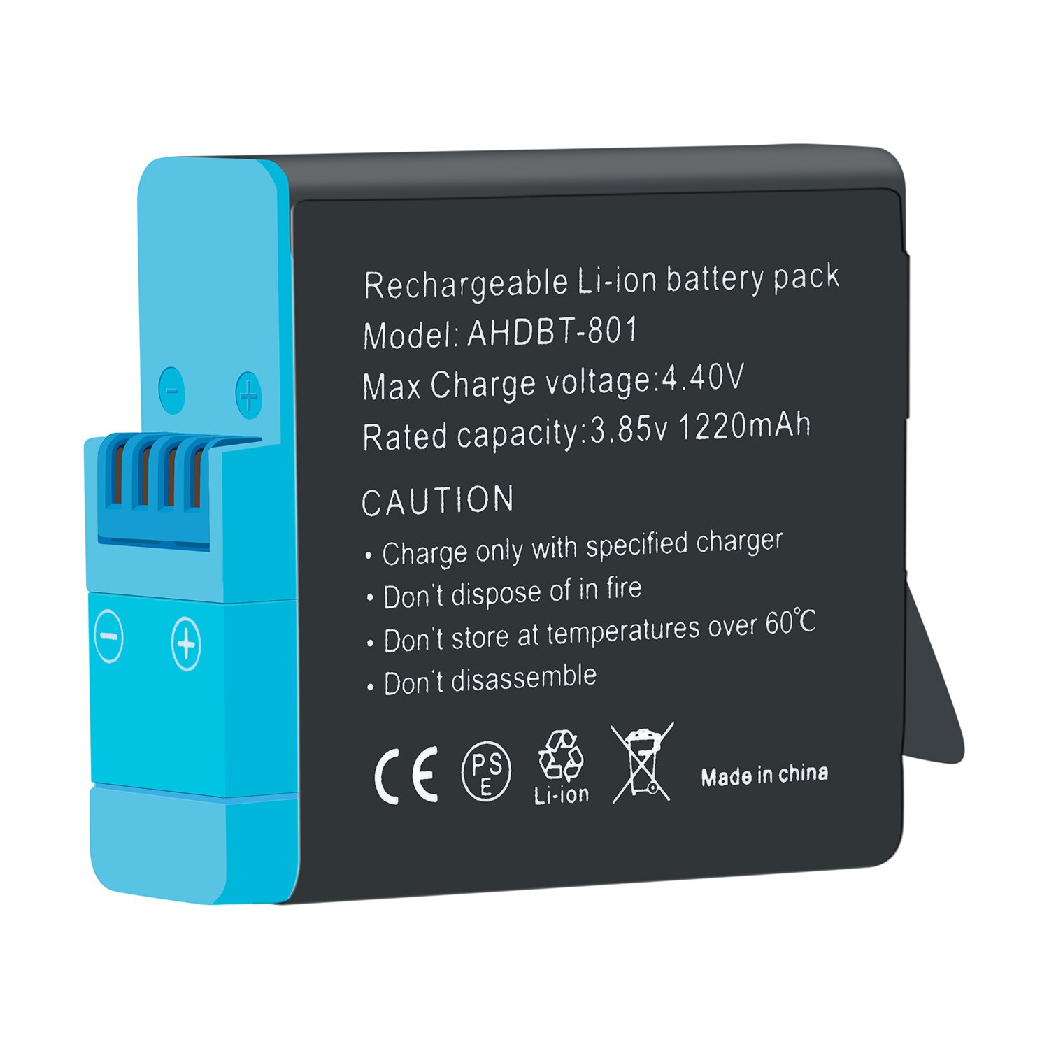 Batterij Voor Gopro Hero 8/Voor Gopro Hero 7 Hero 6 Hero 5 Hero 8 Batterijen Camera Accessoires 1220mah: 1 Battery