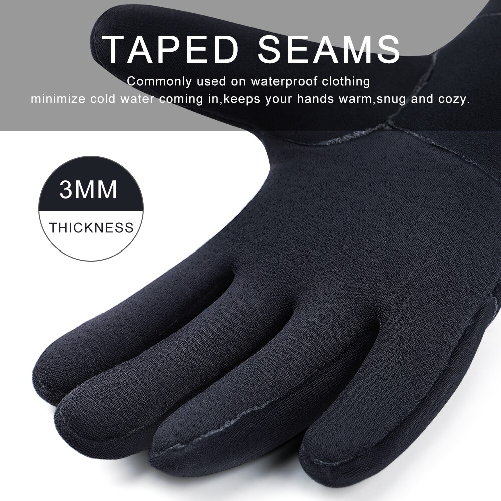 Guantes de neopreno para buceo, 3mm, flexibles, térmicos, para buceo, pesca submarina, ciclismo, unisex