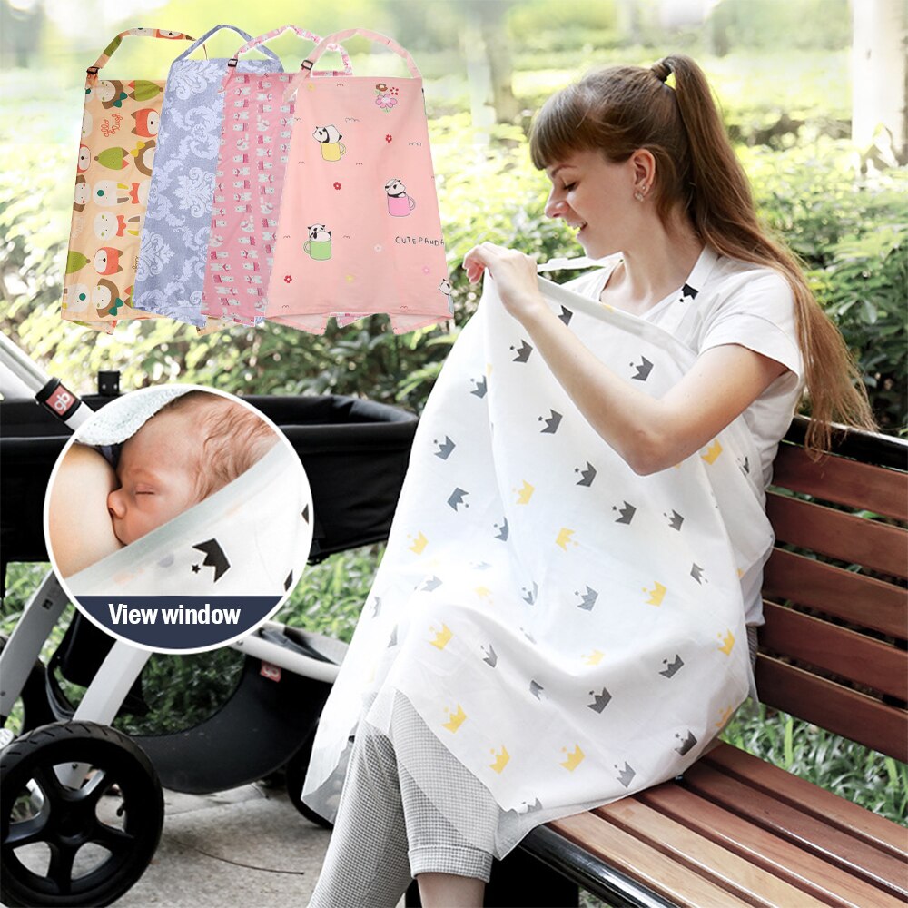Ademend Babyvoeding Covers Mom Borstvoeding Poncho Cover Verstelbare Privacy Schort Outdoor Verpleging Kind