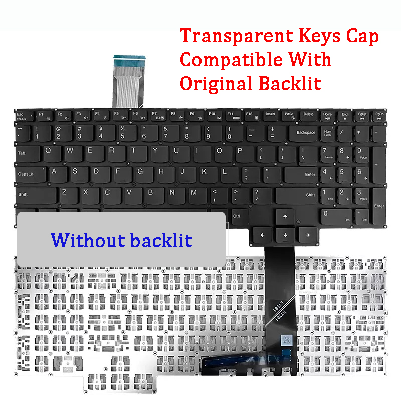 Original Laptop Keyboard For Lenovo Legion Y9000P R9000P IRX8 ARX8 IRX8H ARX8H: WHITE