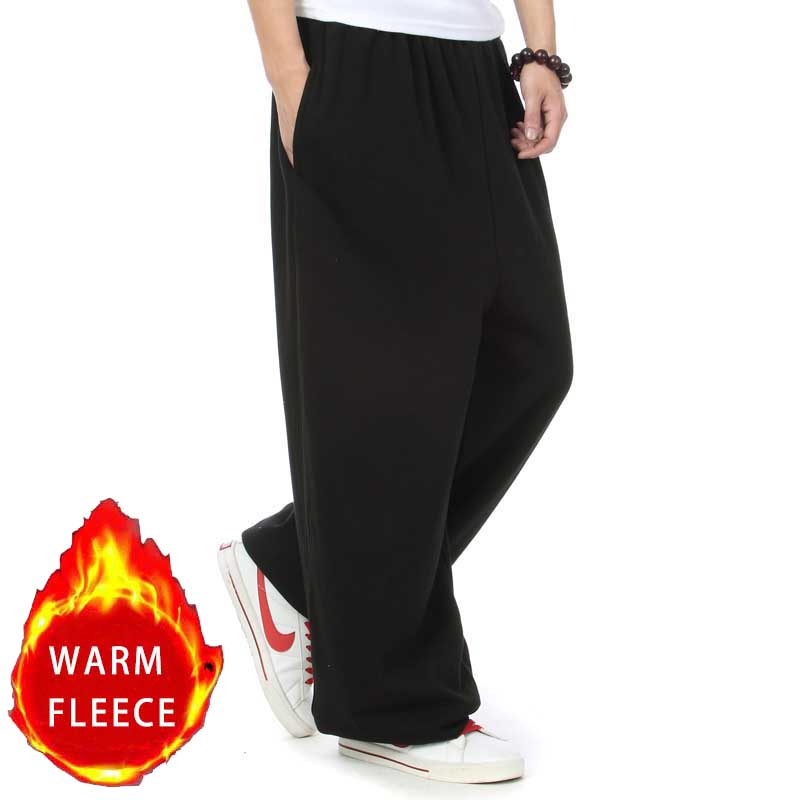 Danse Hip Hop pantalons de survêtement Harem hommes Joggers pantalon coton ample Baggy pantalons de survêtement Streetwear pantalon jambe large hommes vêtements: 016 Black / XXL