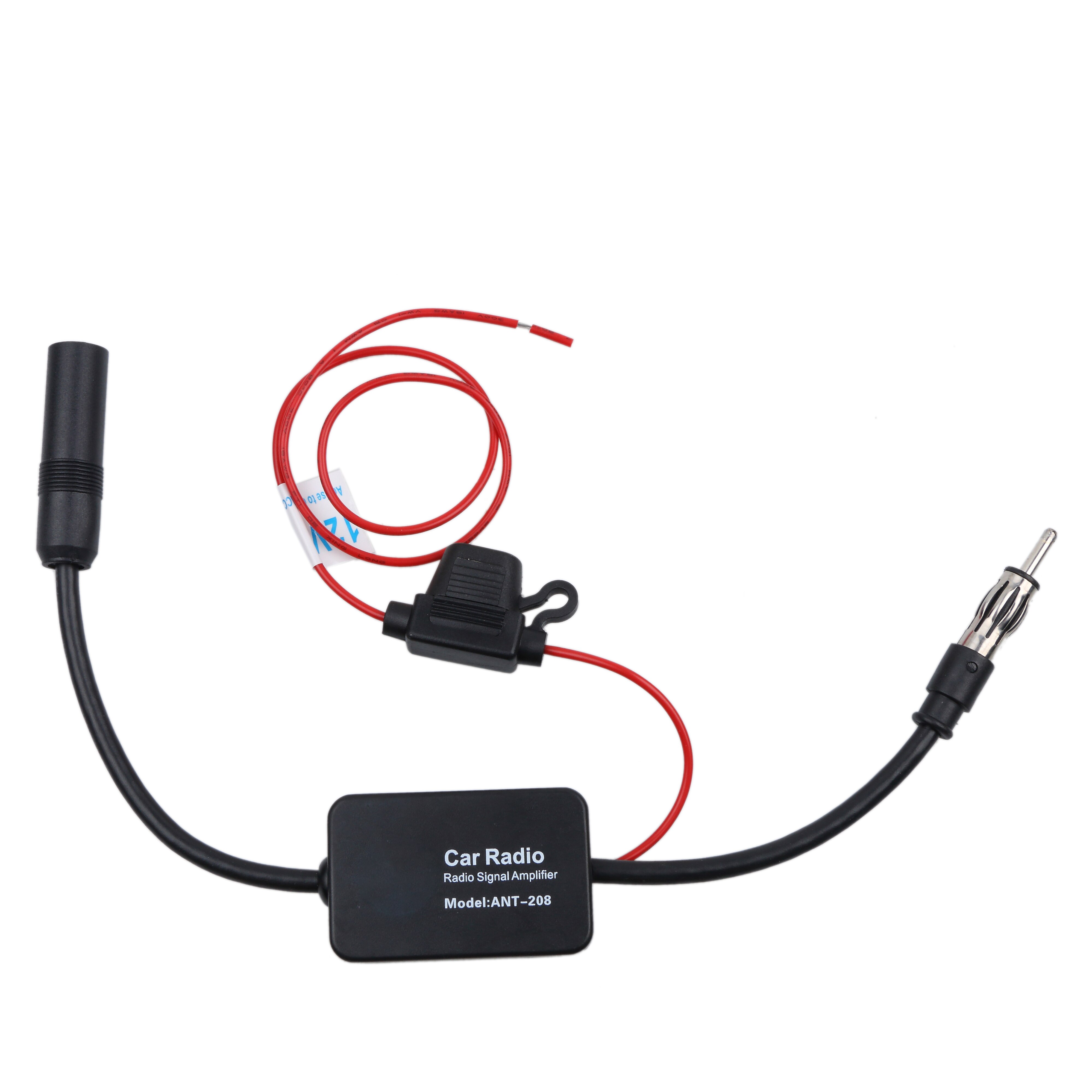 Kebidumei 12v auto rádio do carro fm antena amplificador de sinal impulsionador para marinha carro veículo barco 330mm fm amplificador alta precisão