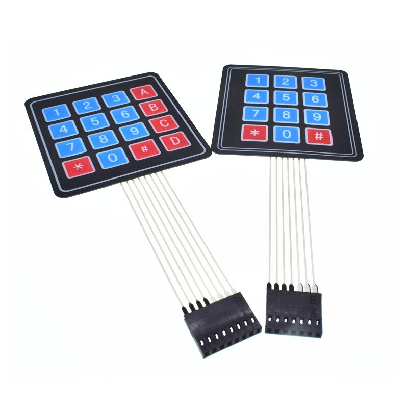1 2 3 4 12 16 20 Key Button Membrane Switch 1x4 3x4 4x4 4x5 Keys Matrix Array Keyboard Keypad Control Panel DIY Kit For Arduino