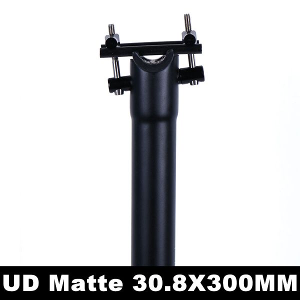 Ulterlight titanium schroef mat zwarte carbon zadelpen mtb/racefiets zadelpen 27.2/30.8/31.6mm 300/350/400mm: Ud mat 30.8 x 300mm