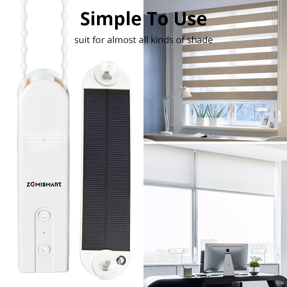 Blind Controller Roller Shade Driver with Bean or Cord Chain Driver Smart Home Automation APP Timer Bluetooth Remote control