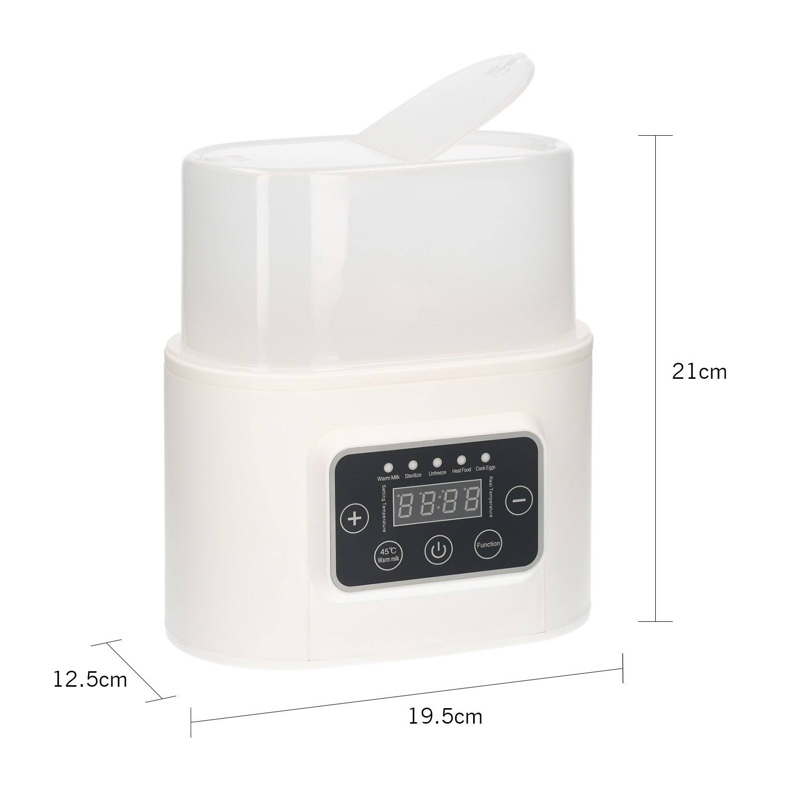 Baby Bottle Warmer 5-in-1 Digital Baby Food Warmer with Timer Digital Display Double Bottle Portable Warmer for Breastmilk