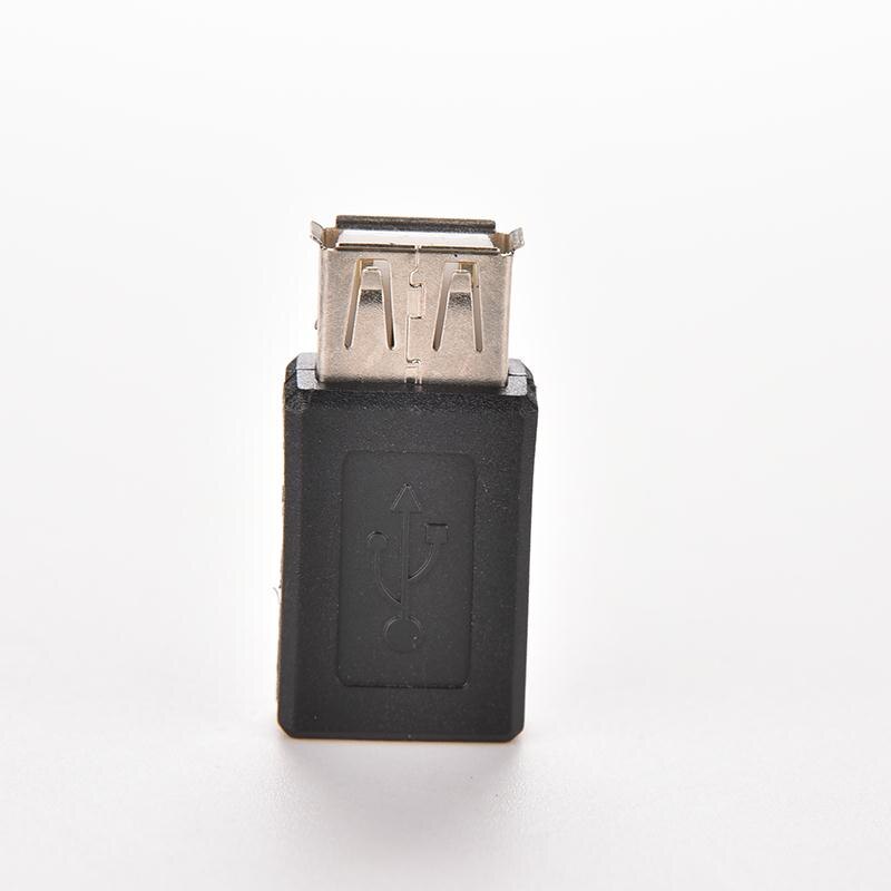 A hun til b hun sort usb 2.0 type micro usb 5 pin data kabel adapter usb stik konverter stik