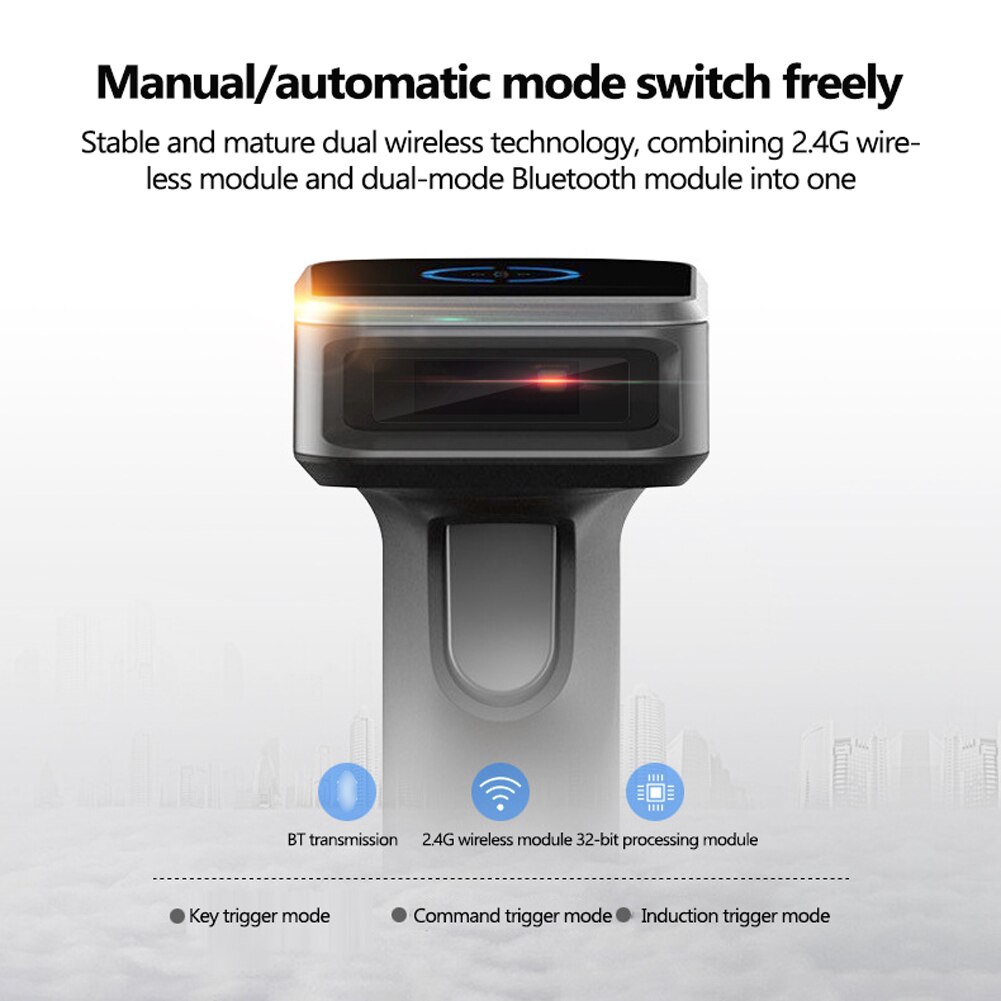 1900 USB Code Reader Supermarket Barcode Scanners Wireless Code QR Code Scanners Code Reader Barcode Scanner