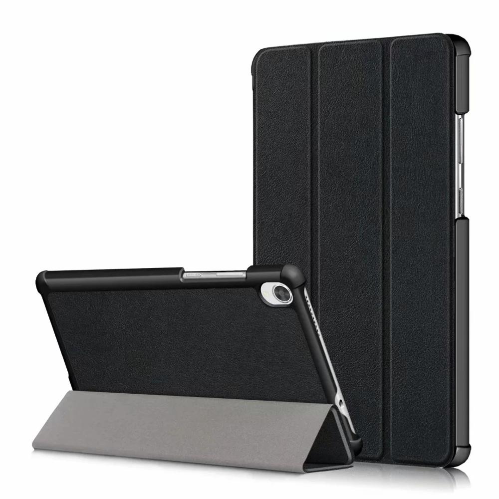 Pokrywy skrzynka dla Lenovo Tab M7 TB-7305F TB-7305X TB-7305I Tablet pokrywa dla Lenovo Tab M7 Slim magnetyczny składany futerał: Tab M7-black