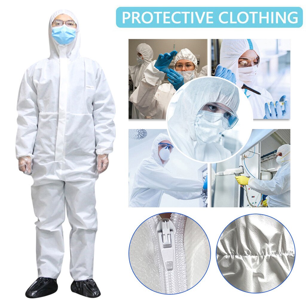 Vêtements de Protection jetables Anti-poussière Isolation vêtements uniformes vêtements Non poreux Protection robe vêtements de travail