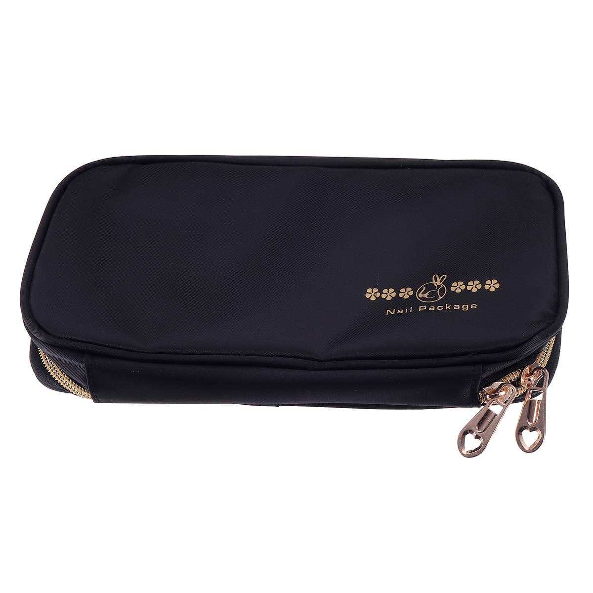 Nail Art Pen Storage Pouch Waterproof Nail Brush Case Holder Storage Bag for Nail Brush Large Capacity Cosmetic Makeup Bag Case