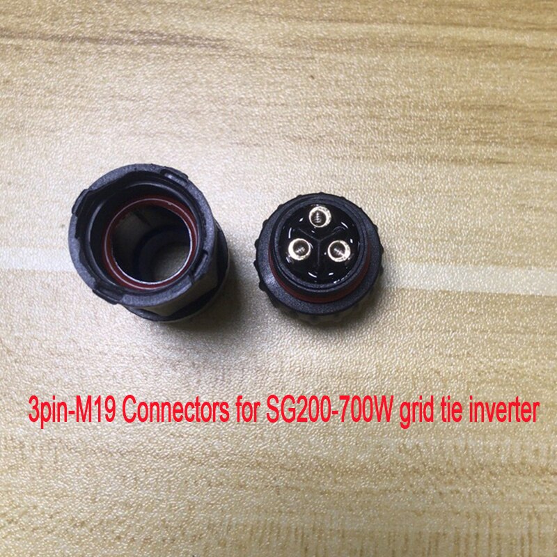 Conector macho/hembra M19 o M25 de 3 pines para Cable de alimentación, inversor de conexión a Microred SG 200-700W 800-1400W