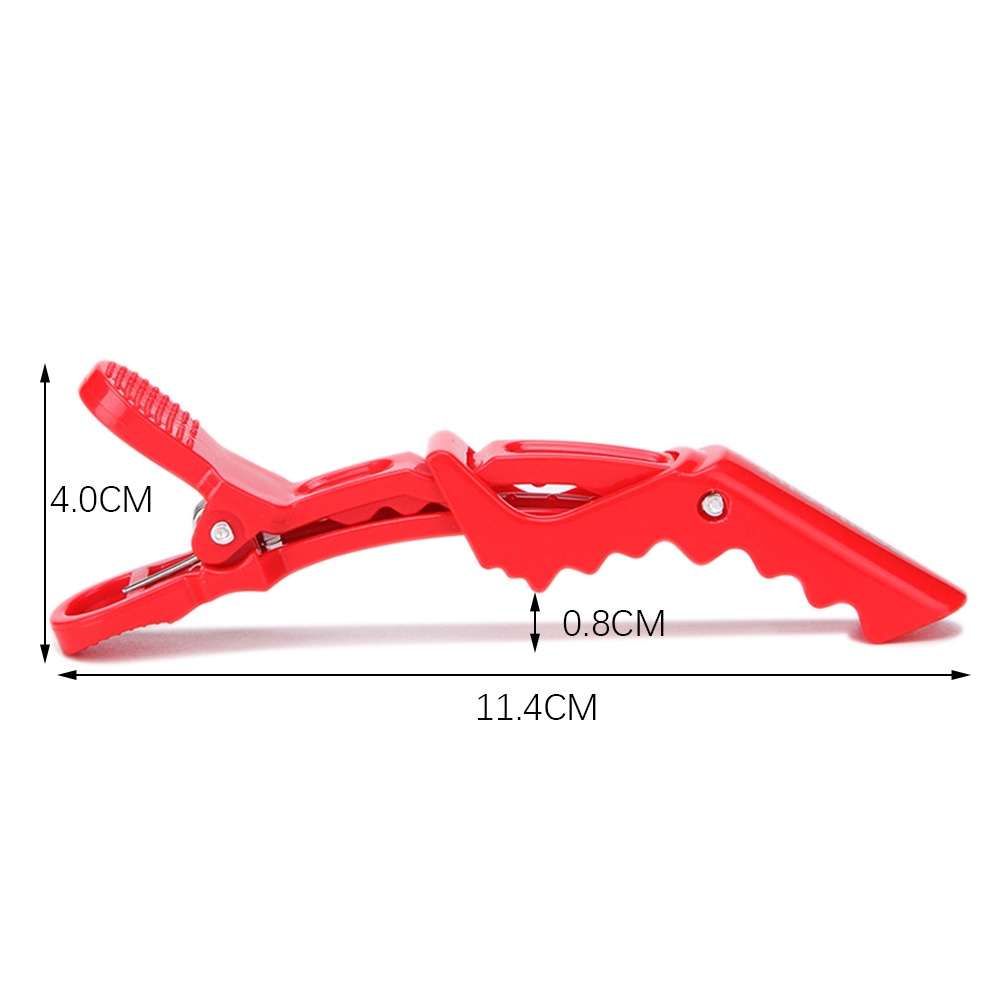 6 unids/lote horquilla de plástico pinzas para el cabello pinzas de peluquería sección de garra pinzas de cocodrilo peluquero para estilismo de salón accesorios para el cabello