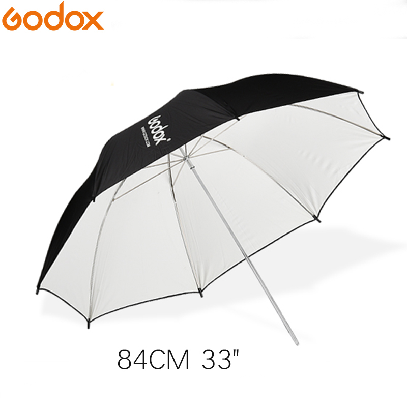 Godox 33 &quot;83Cm Zwarte En Witte Reflecterende Verlichting Licht Paraplu Voor Studio Photogrphy