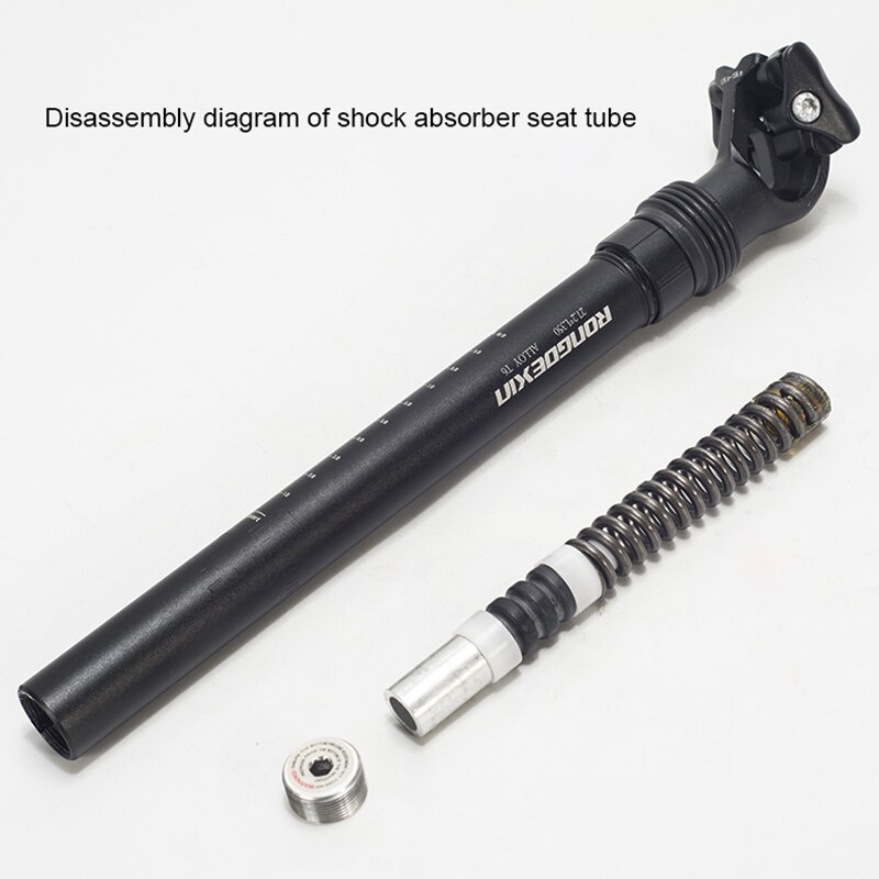 Amortisseur hydraulique de vélo vtt, tige de selle, Tube anti-choc en aluminium avec cale Adptper