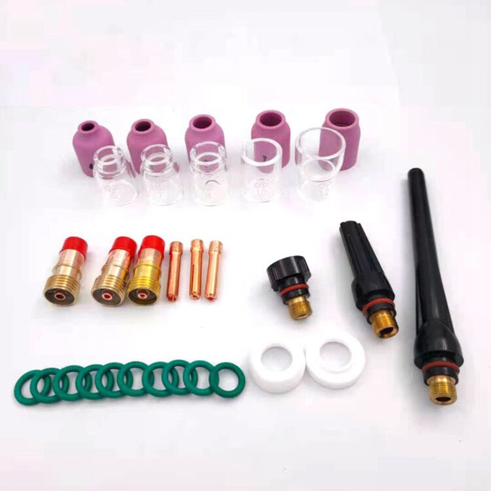 29 Pezzi Torcia Di Saldatura TIG Stubby Gas Lens #10 Per Kit - Foto 9