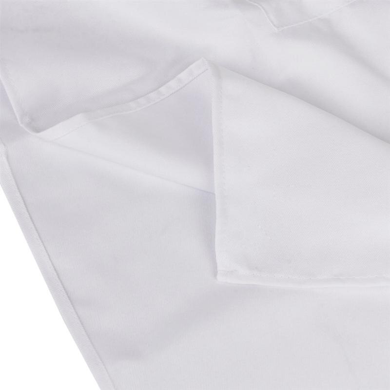 Ärmellose Küchenschürze mit Hals, 73 x 62 cm, weißes Polyester, unisex, Restaurant-Kochtaschen, schützen Kleidung