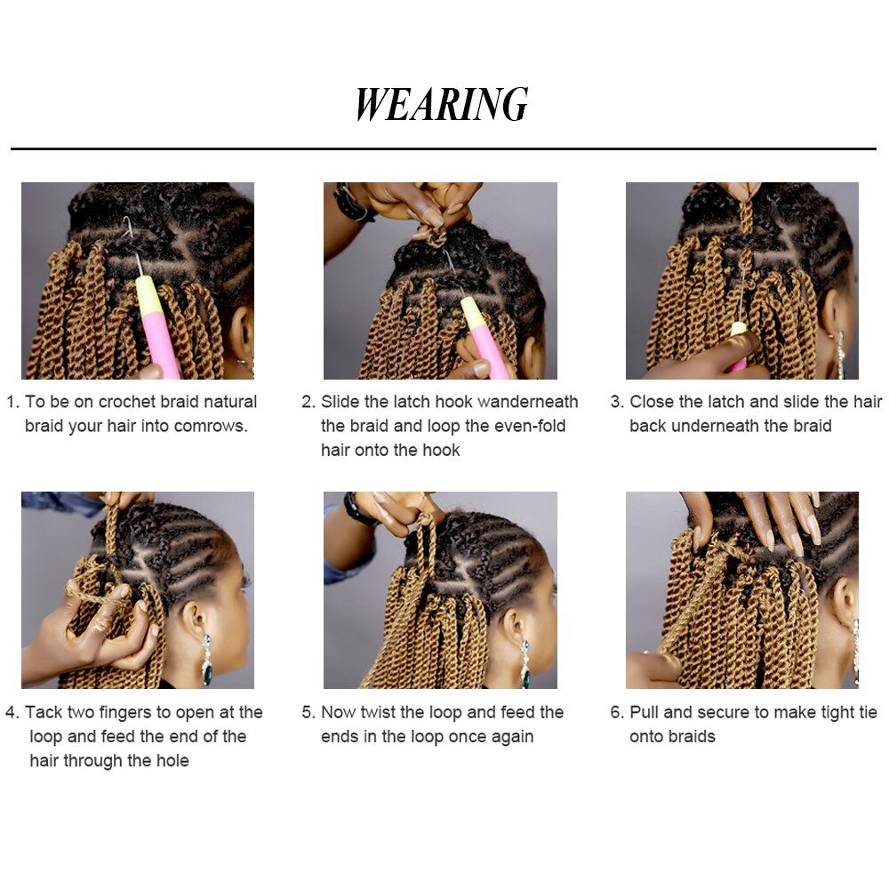 Havana Mambo Twist Hair Crochet Braids 22'' 120g 20 Color Ombre Synthetic Crochet Hair Braiding Hair FEELSI Purple