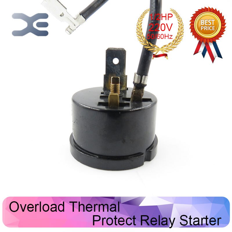 Replacement Thermal Overload Protector For 1/2HP 375W Refrigerator Compressor – Durable Metal, Easy DIY Install